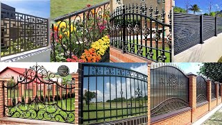 Modern metal fence design ideas  Welded metal fence ideas  metal fence ideas for beginner welders [upl. by Attenborough634]