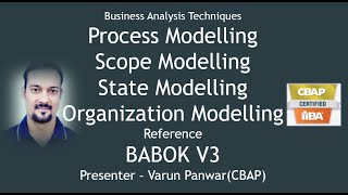 Process model Scope model State Model and Organization Model Tutorials for CBAP ECBA CCBA Exams [upl. by Yrak]