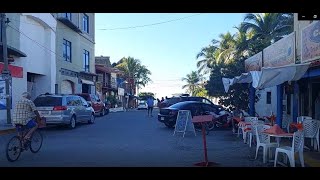 A Walk through Melaque Beach Town in Mexico [upl. by Nnylyram747]