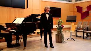 Norwegian bassbaryton Bjørn Mathias Tollefsen 16 sings quotAufenthaltquot by Schubert [upl. by Bondy]