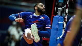 Earvin Ngapeth vs Aaron Russell  The Most Dramatic Match in Volleyball Nations League 2022 [upl. by Anilasor324]