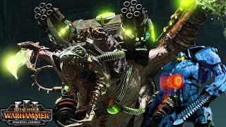 GIANT MECHA vs KAIJU BATTLE  Rune Golems Awaken  Dwarfs vs Skaven  Total War Warhammer 3 [upl. by Web]