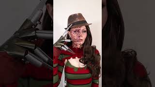 Tell em Freddy sent ya nightmareonelmst freddykrueger makeup halloween [upl. by Galasyn]