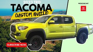 ELECTRIC LIME 2023 TACOMA BUILD  medicinehattoyota [upl. by Elleinet]