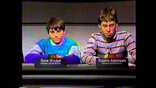 1989 Academic Challenge Bowl Geneseo Central School vs CaledoniaMumford Central School [upl. by Yeldah]