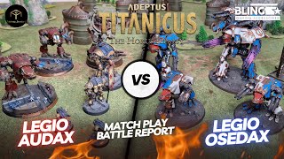 Adeptus Titanicus Match Play Battle Report  Osedax vs Audax 1500 points [upl. by Hamimej]