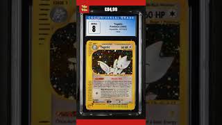 CGC 8 Togetic H27H32 Aquapolis E Series Holo Rare Graded Pokemon Card NOT PSA [upl. by Akcebar]