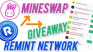 Remint Network 🔥 Nueva App MineSwap y GIVEAWAY sorteo remint mineswap giveaway airdrop 2024 [upl. by Eenahs]