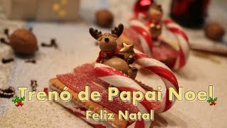 DIY  Comida decorada para o Natal Trenó de Papai noel [upl. by Riess]