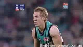 Rnd 9 2005  Dew kicks great goal to help beat Bombers [upl. by Lichtenfeld]