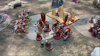 Age of Sigmar Battle Report Stormcast Eternals v Slaves to Darkness [upl. by Lyred]