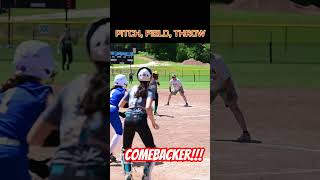 Pitch to Plate Perfection Epic SlowMo Comebacker softball [upl. by Catherine]