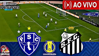 PAYSANDU vs SANTOS A0 VIVO ASSISTA agora GAMEPLAY PES 21 BMPES serieb 00 [upl. by Wershba938]