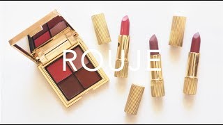 Le Rouje de Paris  Jeanne Damas Lipstick and Palette Review [upl. by Eniawtna]