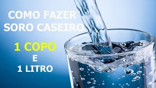 COMO FAZER SORO CASEIRO 1 COPO E 1 LITRO [upl. by Nesnaj]