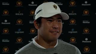 Hideki Matsuyama Wednesday Press Conference 2024 Presidents Cup [upl. by Anwahsat]