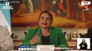 Xiomara Castro condena negociaciones entre narcos y políticos [upl. by Woodford779]