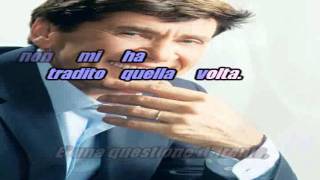 GRAZIE A TUTTI Gianni Morandi KARAOKE [upl. by Mcgean]