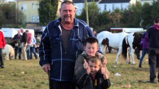 Slow motion shots of characters at Ballinasloe horse fair 2014 [upl. by Anitsyrhc677]