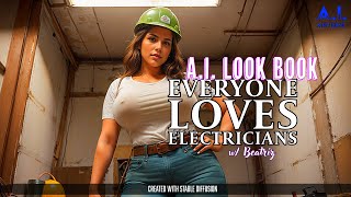 Everyone Loves Electricians  AI Look Book w Beatriz [upl. by Aneras79]