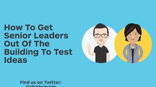 Strategyzer Webinar How To Get Senior Leaders Out Of The Building To Test Ideas [upl. by Romelle]