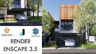 ENSCAPE REALISTIC RENDER SETTING EXTERIOR 14  ENSCAPE 35 [upl. by Yentyrb711]