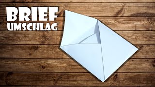 Briefumschlag falten Geschenkkartenumschlag falten  origami envelope DIY craft [upl. by Adnanref]