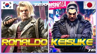 Tekken 8 ▰ Keisuke Kazuya Vs Ronaldo Paul ▰ Ranked Matches [upl. by Aihsekat413]