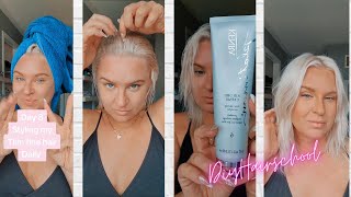 Daily Hair Routine for Thin Fine Hair  Day 8 how to air dry fine hair [upl. by Domph]