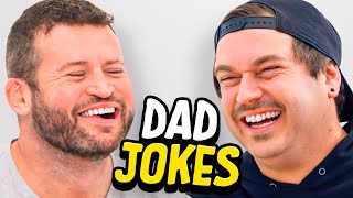 Dad Jokes  Dont laugh Challenge  Andrew vs Matt  Raise Your Spirits [upl. by Suki]