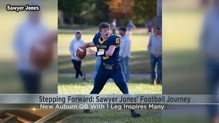 Stepping Forward Sawyer Jones football journey [upl. by Llednav]