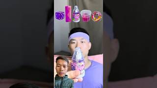 Eating food challenge purple food mini chocolate mukbang food snacks asmrvideo shorts [upl. by Therine605]