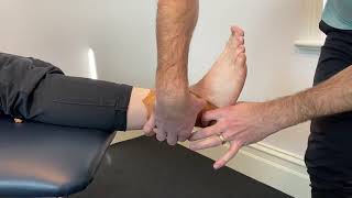 Lateral Ankle Sprain Taping  Heel Lock [upl. by Mima]