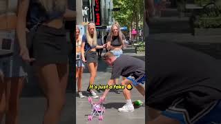 THROWING A FAKE BABY PRANK 😂 shorts [upl. by Ethbun]