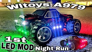 My First RC Car  Wltoys A979 Monster Truck Night Run [upl. by Mason]