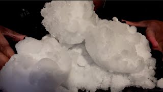 BUFFET OF HUMIDIFIER FREEZER FROST PUFFS  hff freezerfrost iceasmr [upl. by Vernor611]