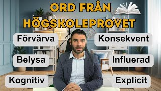 Ord från högskoleprovet – Hur många kan du Svenska [upl. by Barrada]