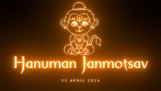 Happy Hanuman Janmotsav 2024  23 April Status  Hanuman Janmotsav Status  Hanuman Jayanti Status [upl. by Baerl]