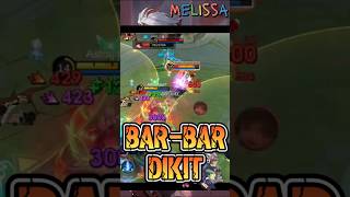 BARBAR DIKI‼️GADIS JARUM JAHIT PART 15melissa shortvideo shorts mobilelegends [upl. by Perreault]