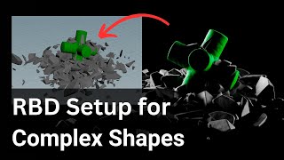 Fix Rigid Body Complex Collisions  Houdini Tutorial [upl. by Ecnarrat]