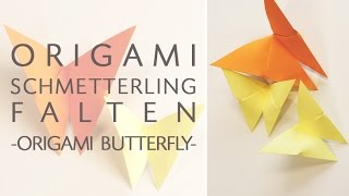 Origami Schmetterling falten  Anleitung  Frühlingsdekoration  Talude [upl. by Millhon]