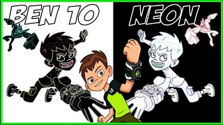 ✨ TODOS os ALIENS de BEN 10 NEON Descubra as NOVAS CORES e PODERES 👽⚡ [upl. by Airdnaxela541]