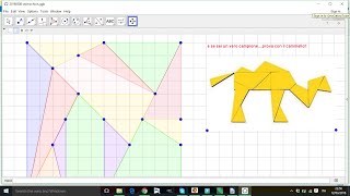 Video tutorial Perimetro e area GeoGebra Lo Stomachion per il pi day [upl. by Nylzaj657]