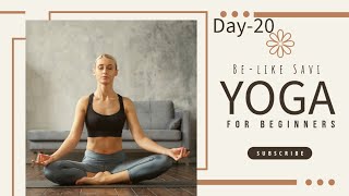 Day20 Beginners YogaMy daily yoga class practice yogayogaforbeginnerstheyogainstitute [upl. by Eeryt]