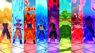 Dragon Ball Sparking Zero  All Character Fusions and Transformations 4K 60fps [upl. by Aiela]