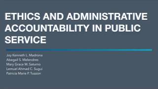 Ethics and Administrative Accountability in Public Service [upl. by Roland]