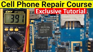 Complete Cell Phone Motherboard Repair Course  mobile phone motherboard chip level repair [upl. by Crescen]