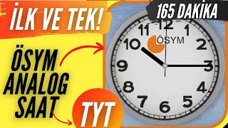 165 DAKİKA TYT SÜRE SAYACI ANALOG  YKS  İLK ve TEK [upl. by Leeban]