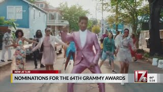 Nominations out for 64th Grammy Awards [upl. by Atterahs]