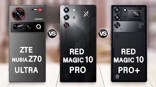 ZTE nubia Z70 Ultra Vs Red Magic 10 Pro Vs Red Magic 10 Pro Plus Specs Review [upl. by Arbma]